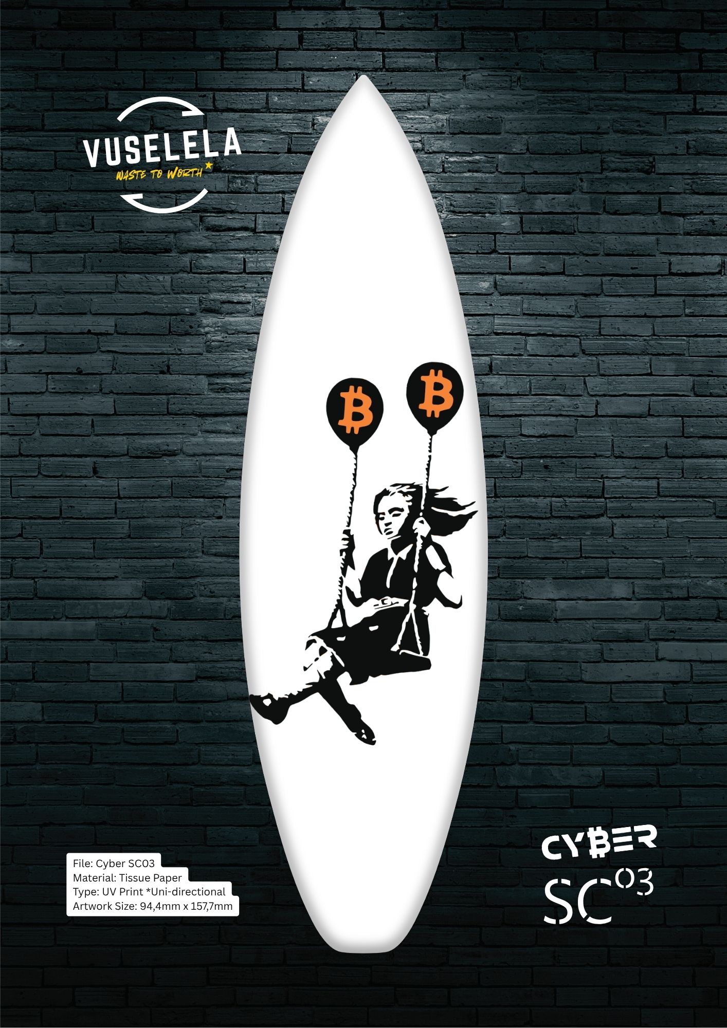 Bitcoin Ekasi Mini Surfboard Series - Bitcoin Swing