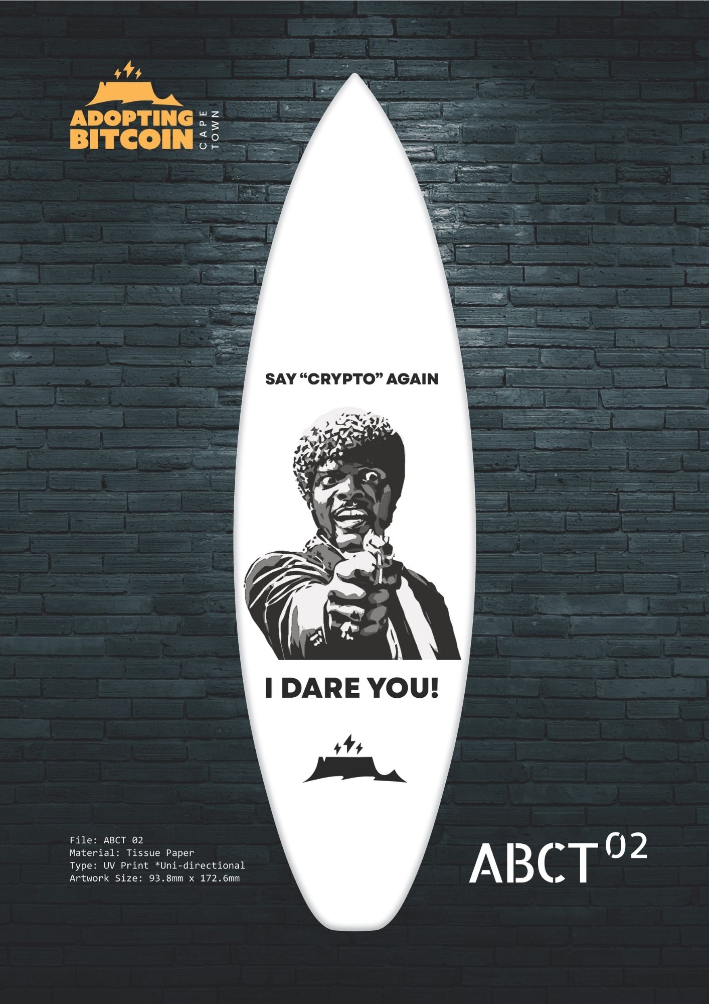 Bitcoin Ekasi Mini Surfboard Series - Say Crypto Again