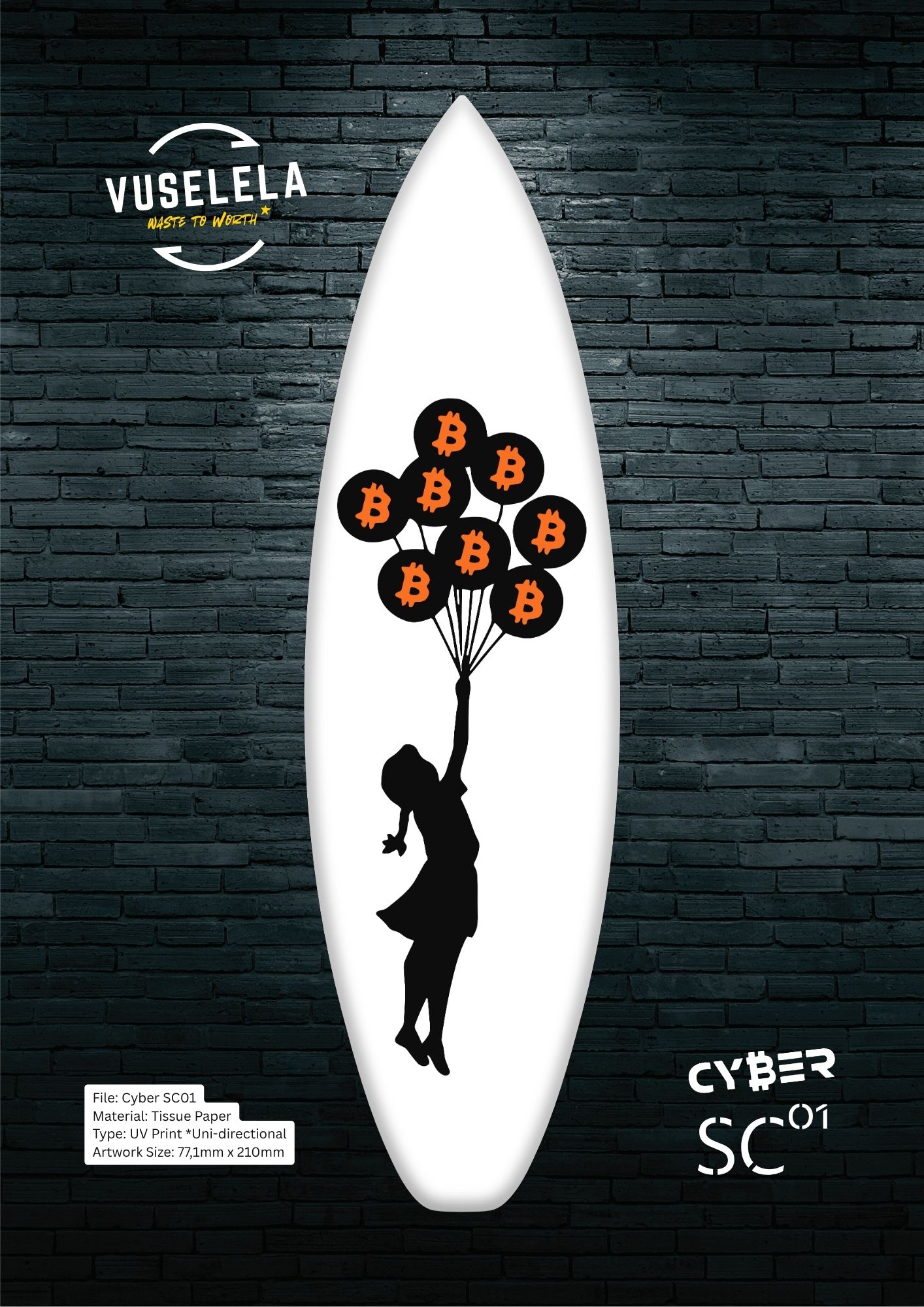 Bitcoin Ekasi Mini Surfboard Series - Bitcoin Balloons