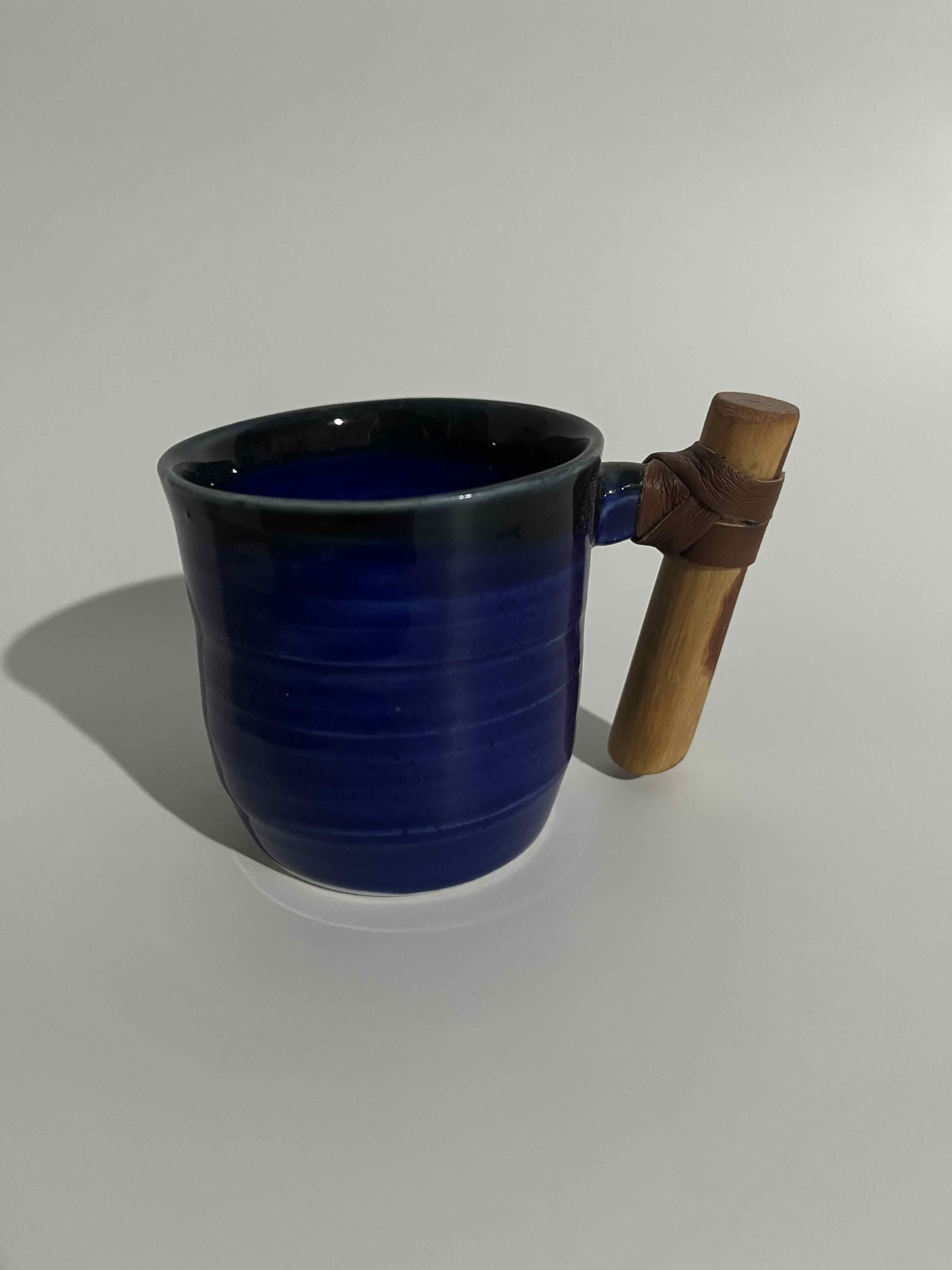 Earthen Cycles Pottery - Porcelain Blue Mug